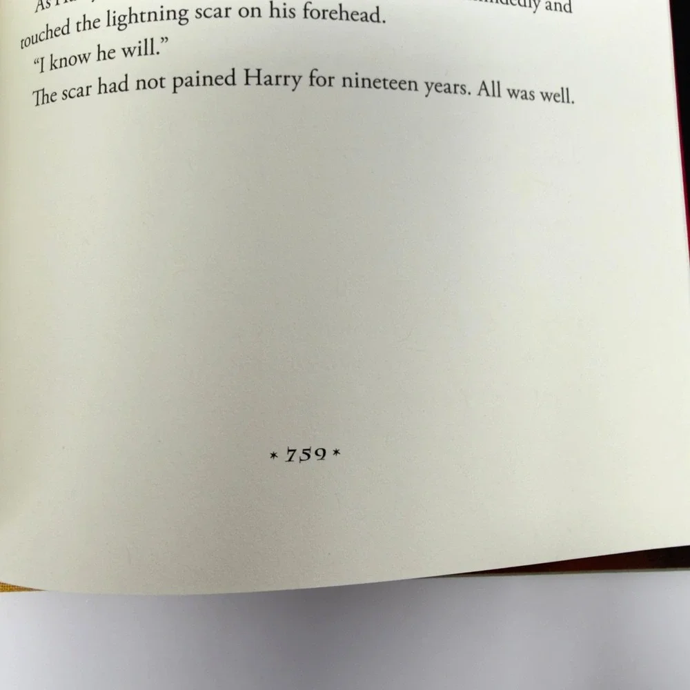 Harry‎ Potter and the Deathly Hallows First Edition Hardcover Error Page 759